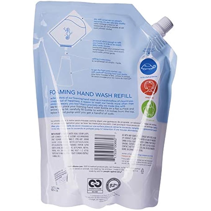 Method FOAMING HAND WASH REFILL, SWEET WATER, 28 OUNCE - Image 3